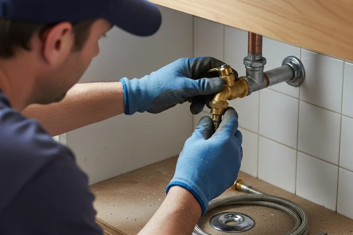 Shutoff valve and fitting work during Repiping in Wakefield